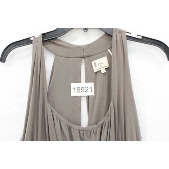 Vtg Y2K PAIGE Babydoll Top Womens Medium Green Milk Maid Sleeveless Stretch - Picture 8 of 8